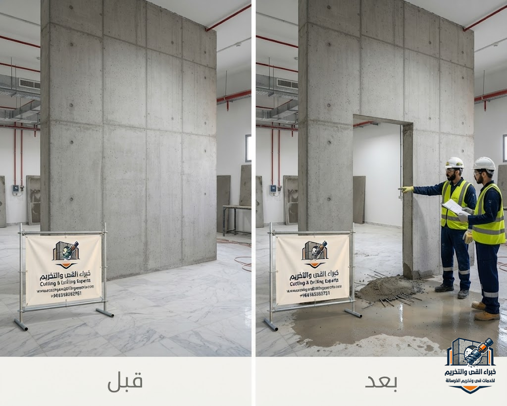 فني قص خرسانة بالطائف متخصص في فتح الأبواب والنوافذ وقص الخرسانة المسلحة بدقة عالية وبدون تشققات